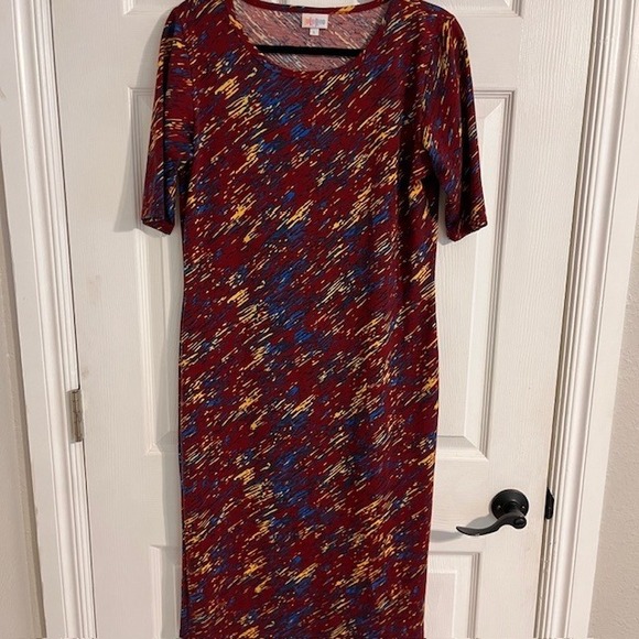 LuLaRoe Women's Dress‎ Shift Abstract Print Casual Comfortable Size L - Picture 1 of 5